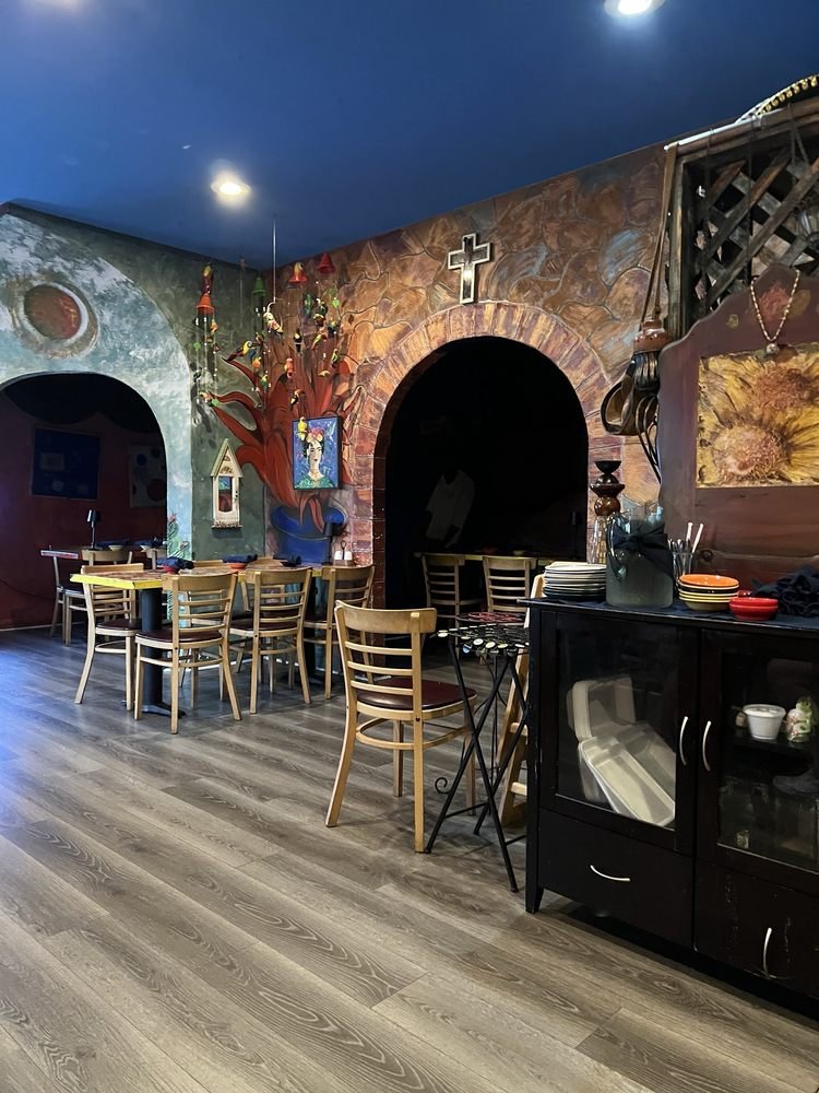 Dining room with arches at La Cocina Mexican Restaurant